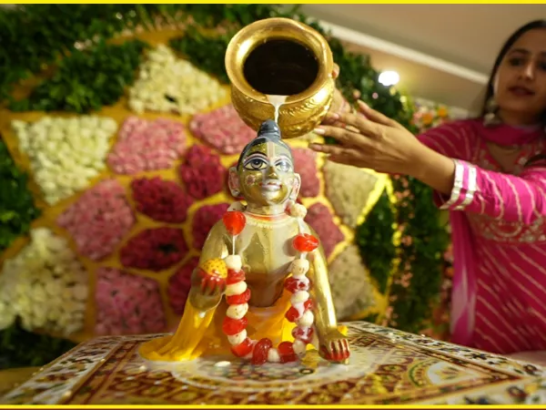 Laddu Gopal Abhishek Seva